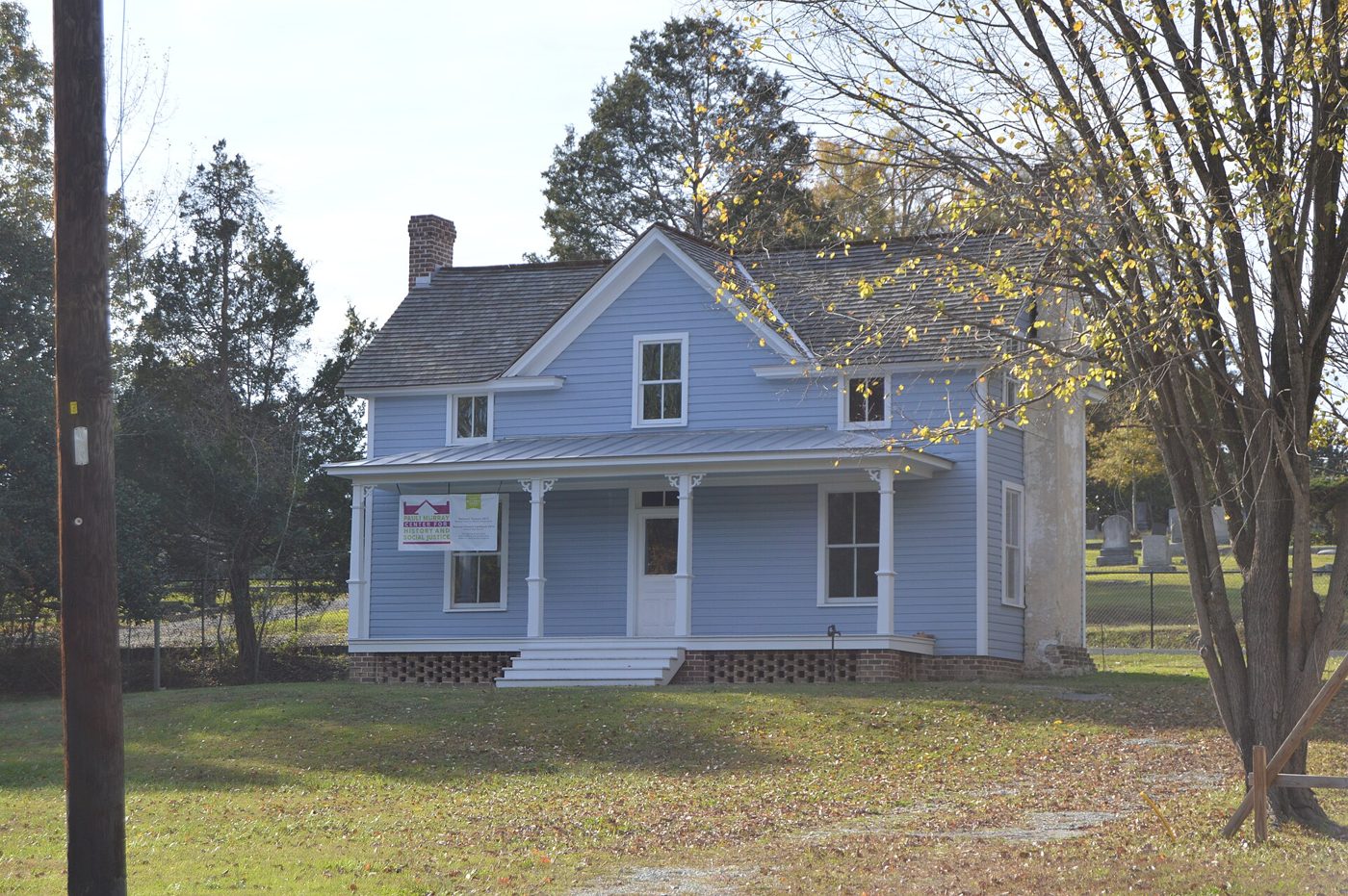 The Pauli Murray family home, a modest wood-frame house in Durham, North Carolina